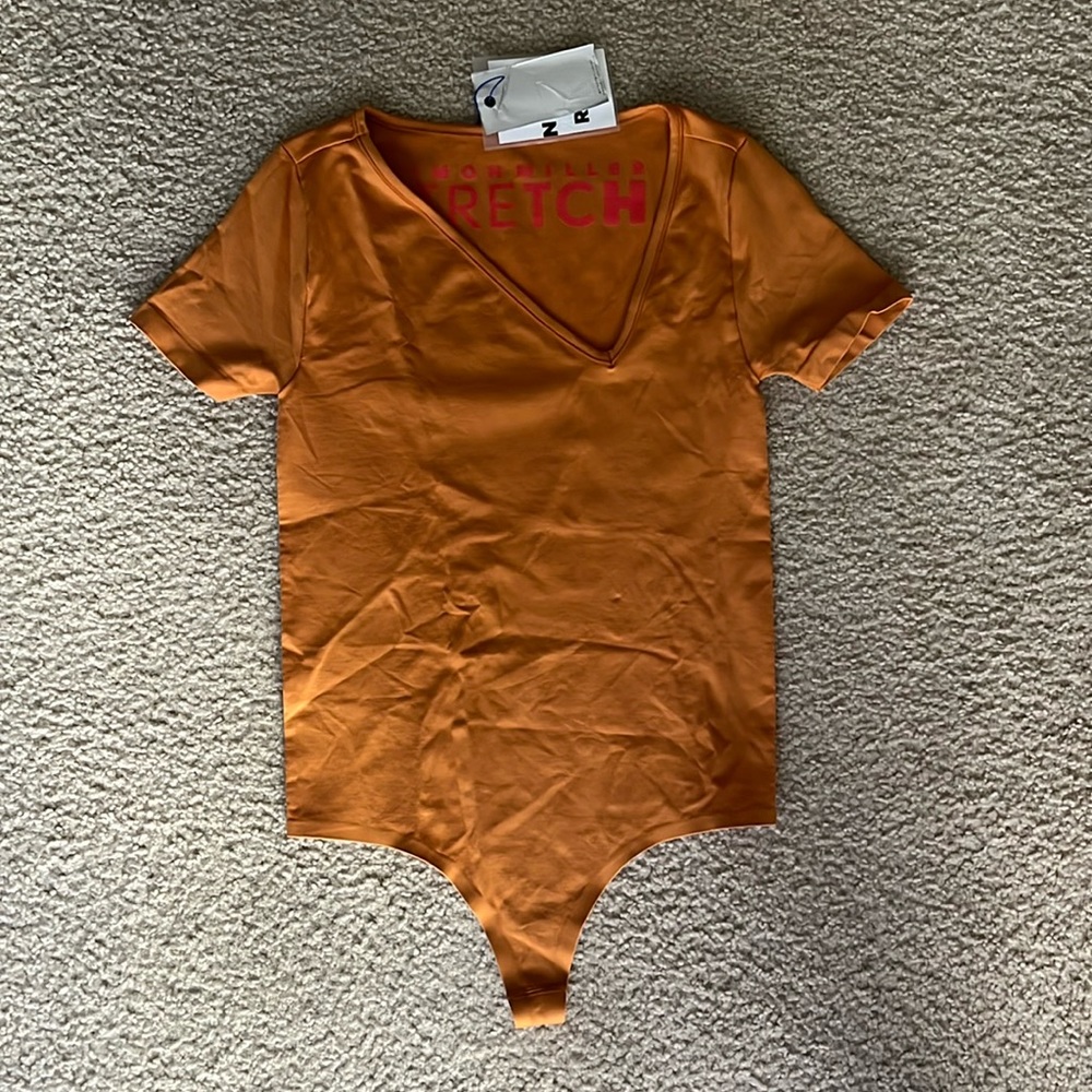 Simon Miller stretch Juri burnt orange bodysuit size m/l